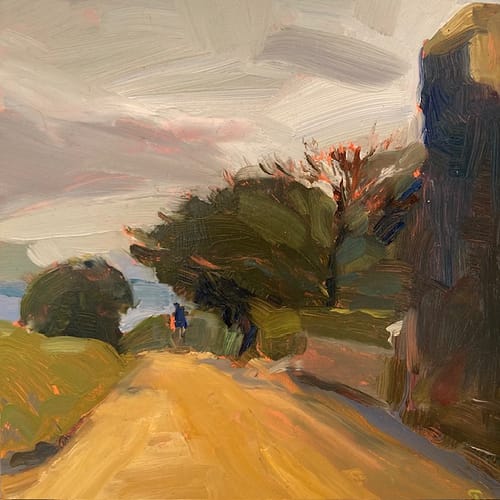 Oil of road to little sark