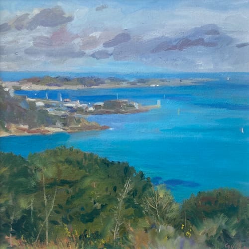 Oil painting Guernsey’s East cost