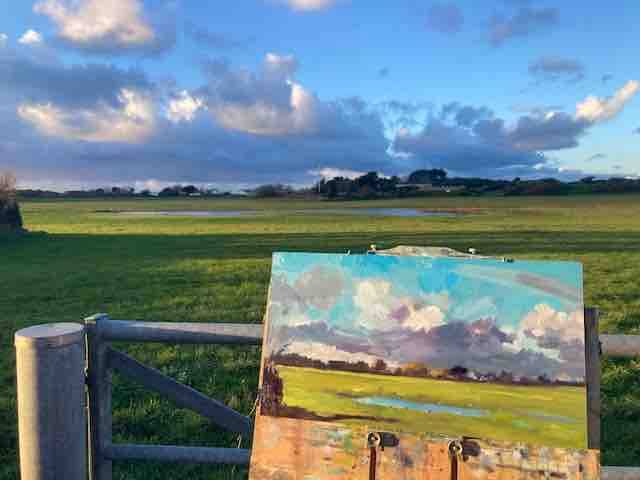 Flooded Fields, Barras Lane - £380 - Image 2