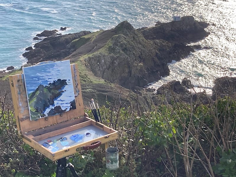 "Morning Glare" at Jerbourg, Guernsey